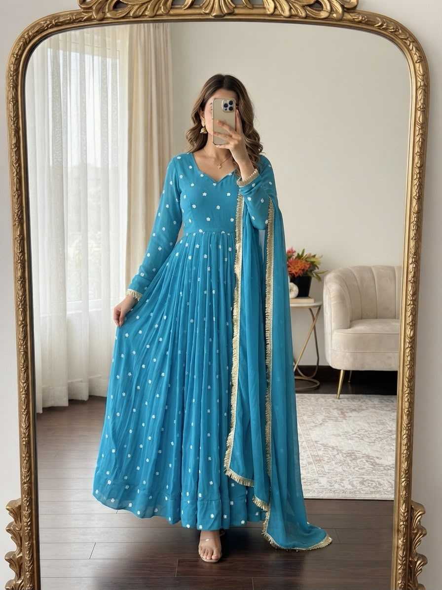 Embroidery Gown