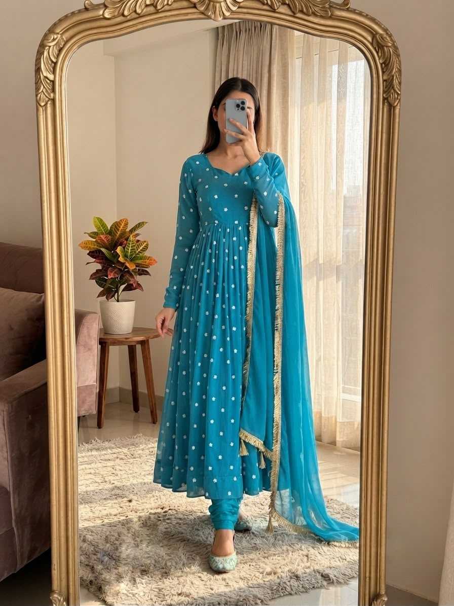 Embroidery Gown