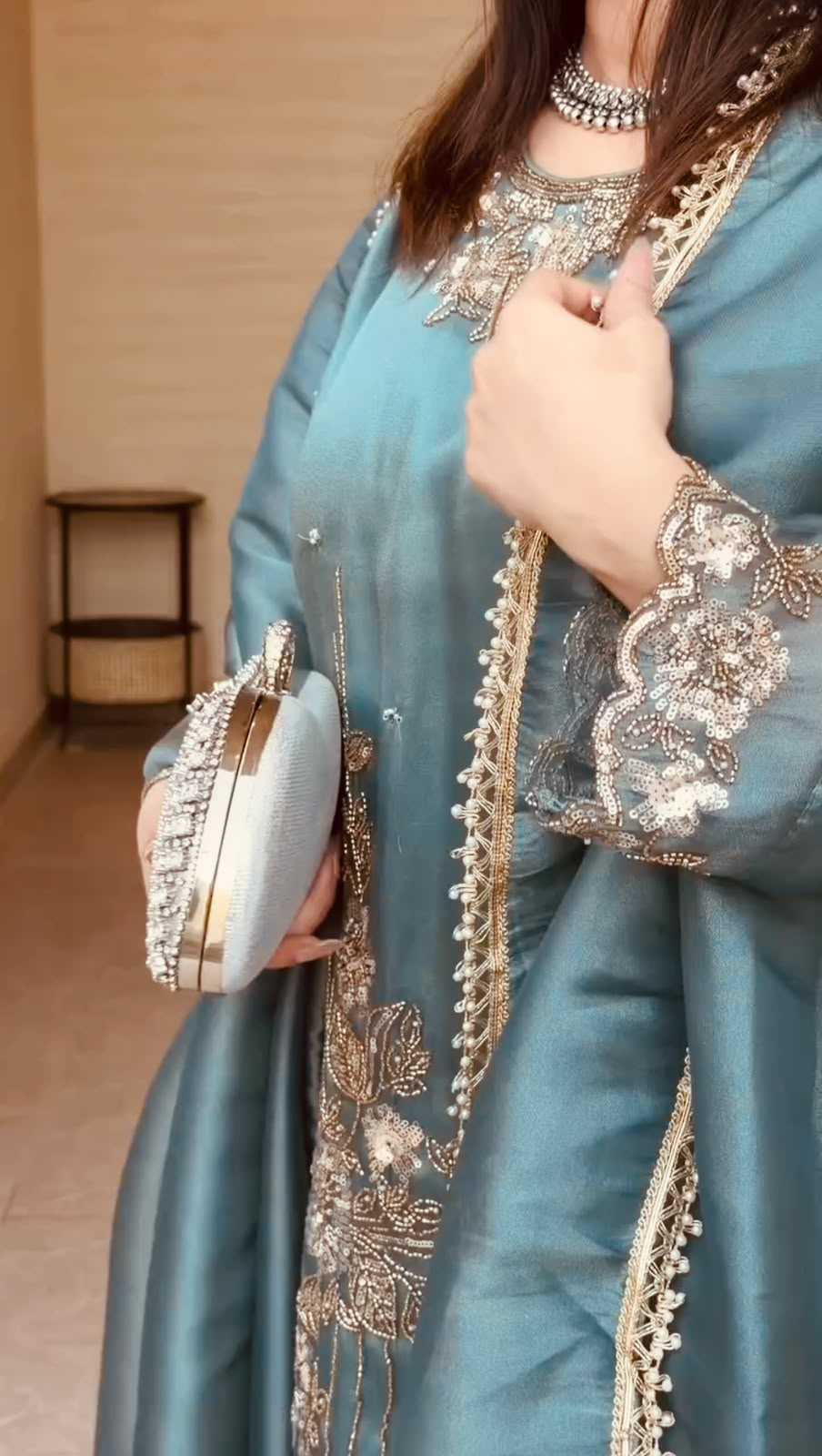 Soft Silk Embroidery Suit