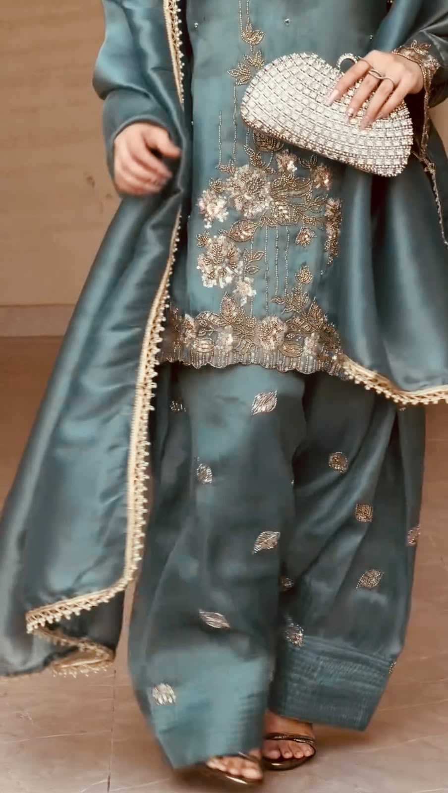 Soft Silk Embroidery Suit