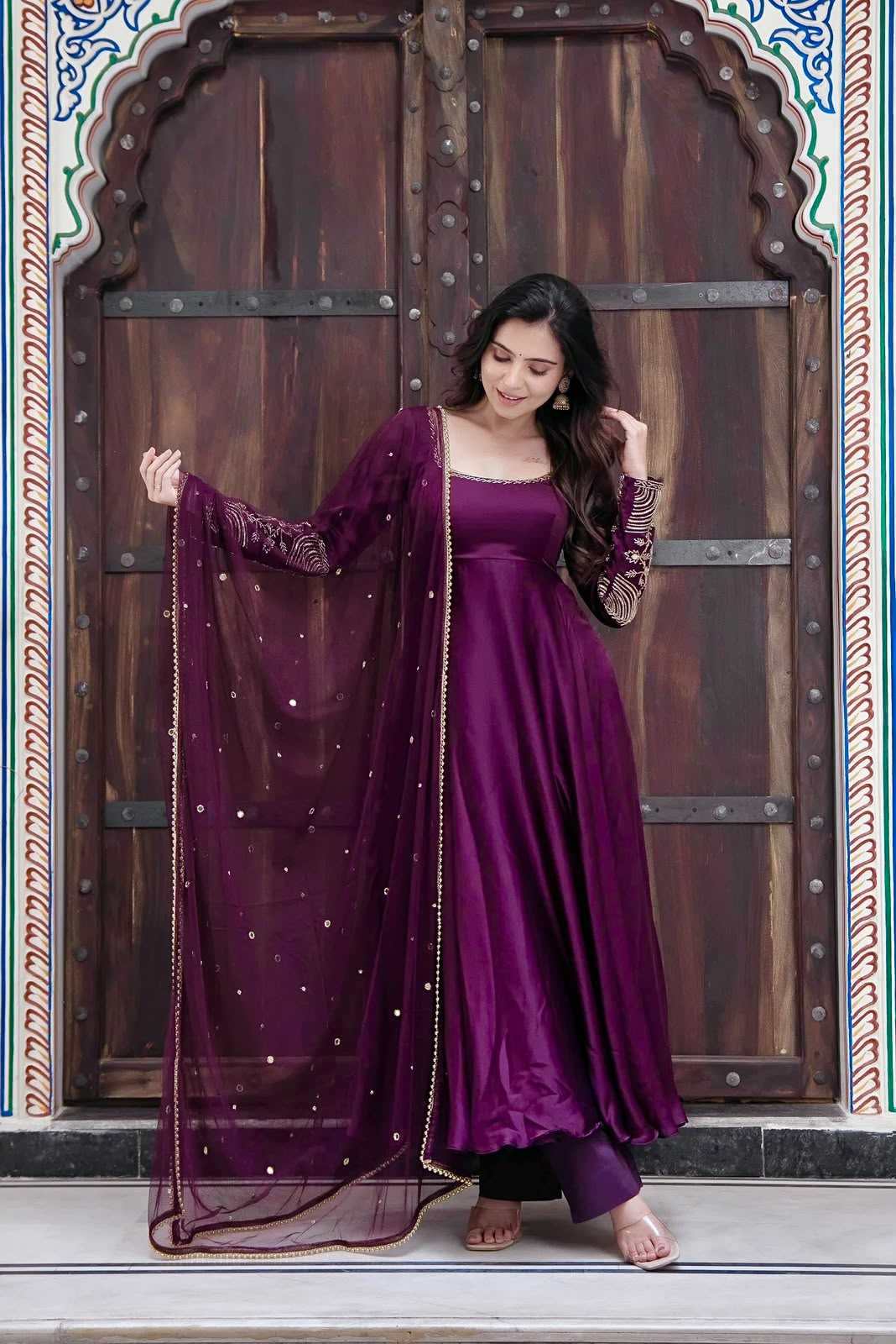 Cotton Embroidery Gown 5373