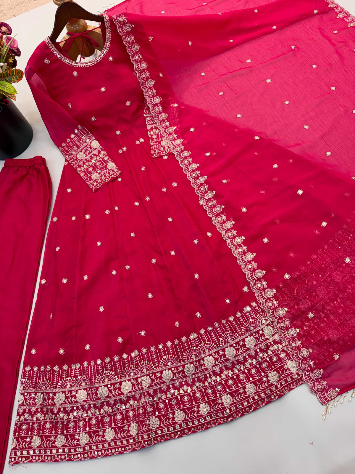 Crunchi Embroidery Gown