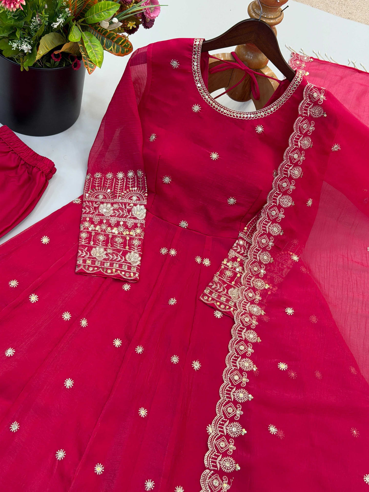Crunchi Embroidery Gown