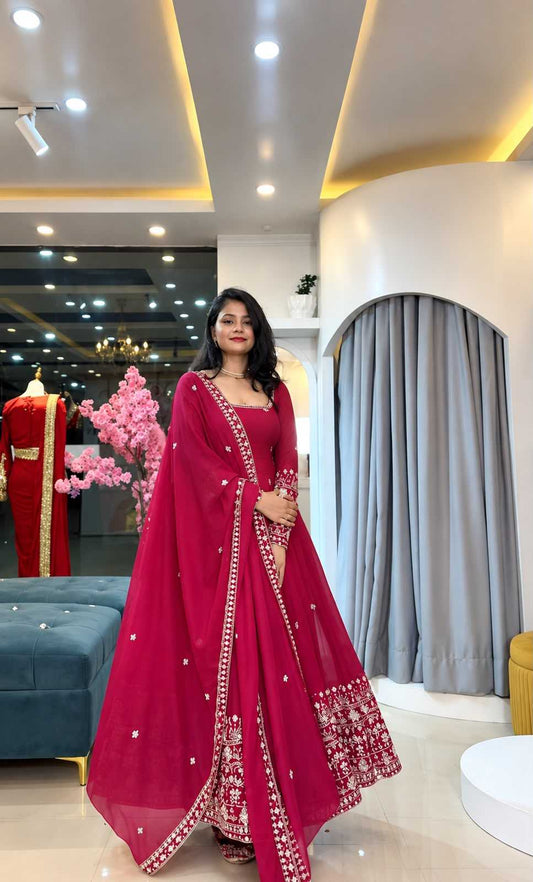 Crunchi Embroidery Gown