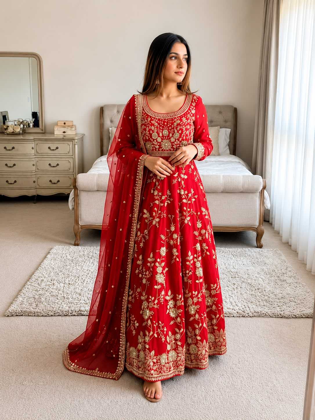 Embroidery Gown