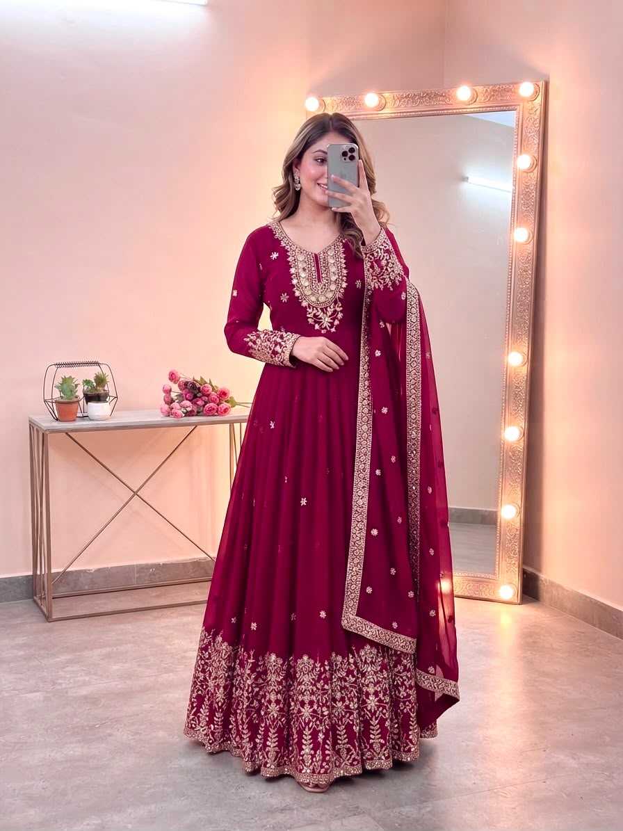 Embroidery Gown