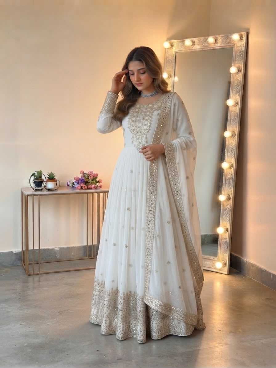 Embroidery Gown