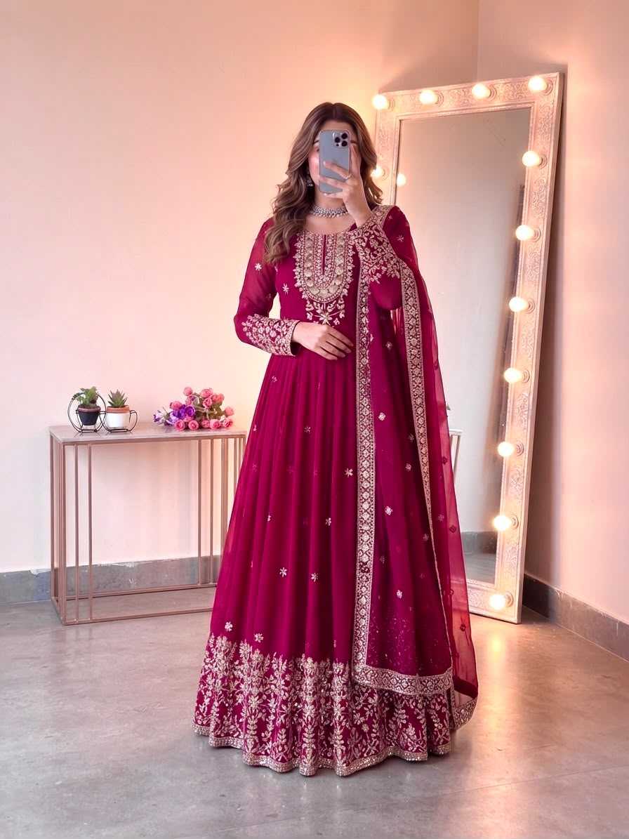 Embroidery Gown