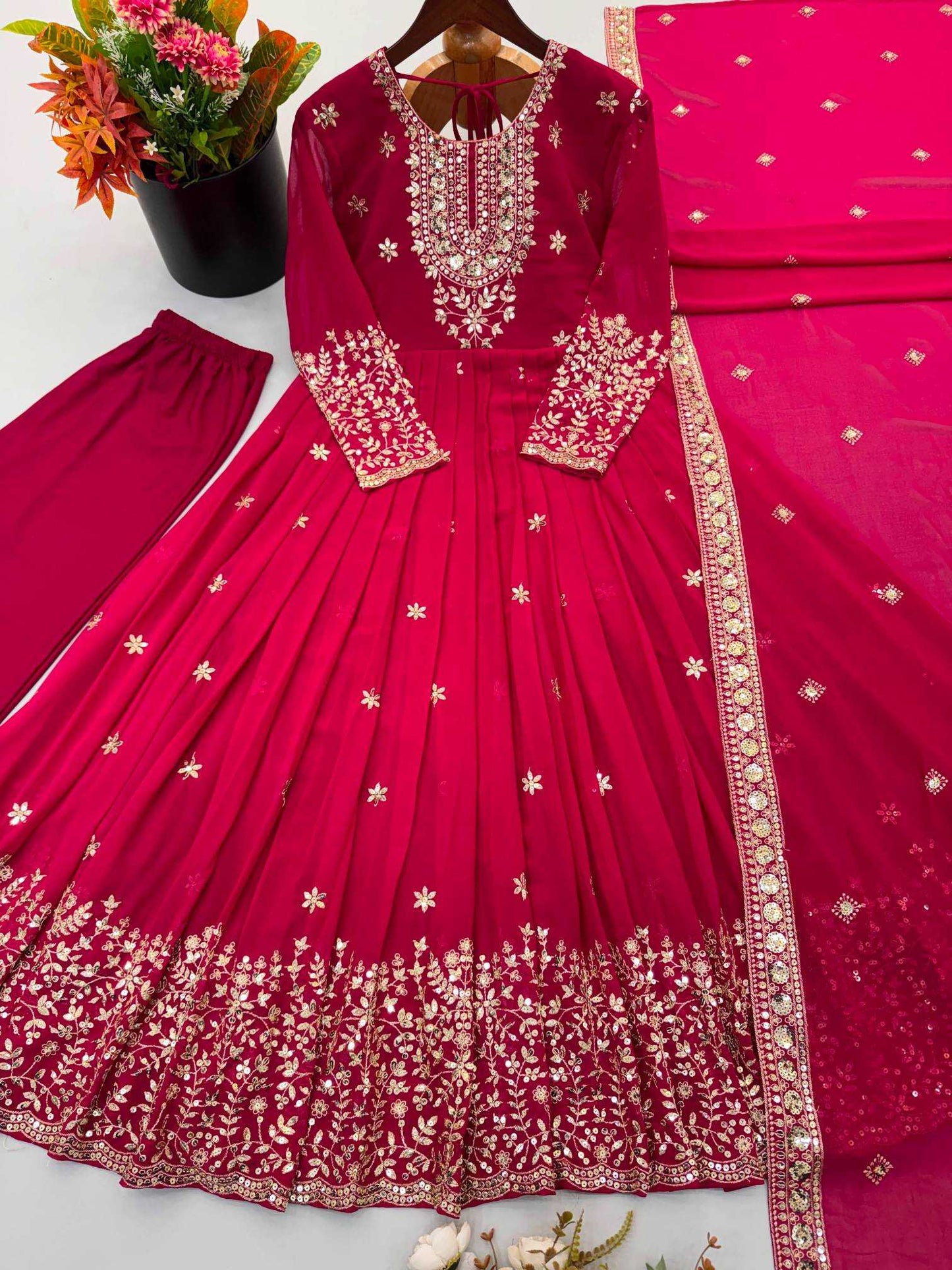 Embroidery Gown