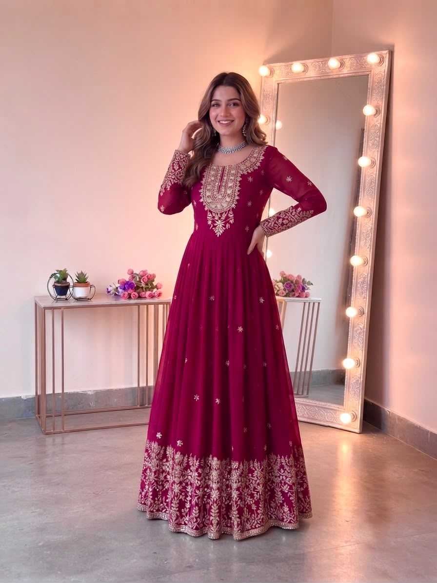Embroidery Gown