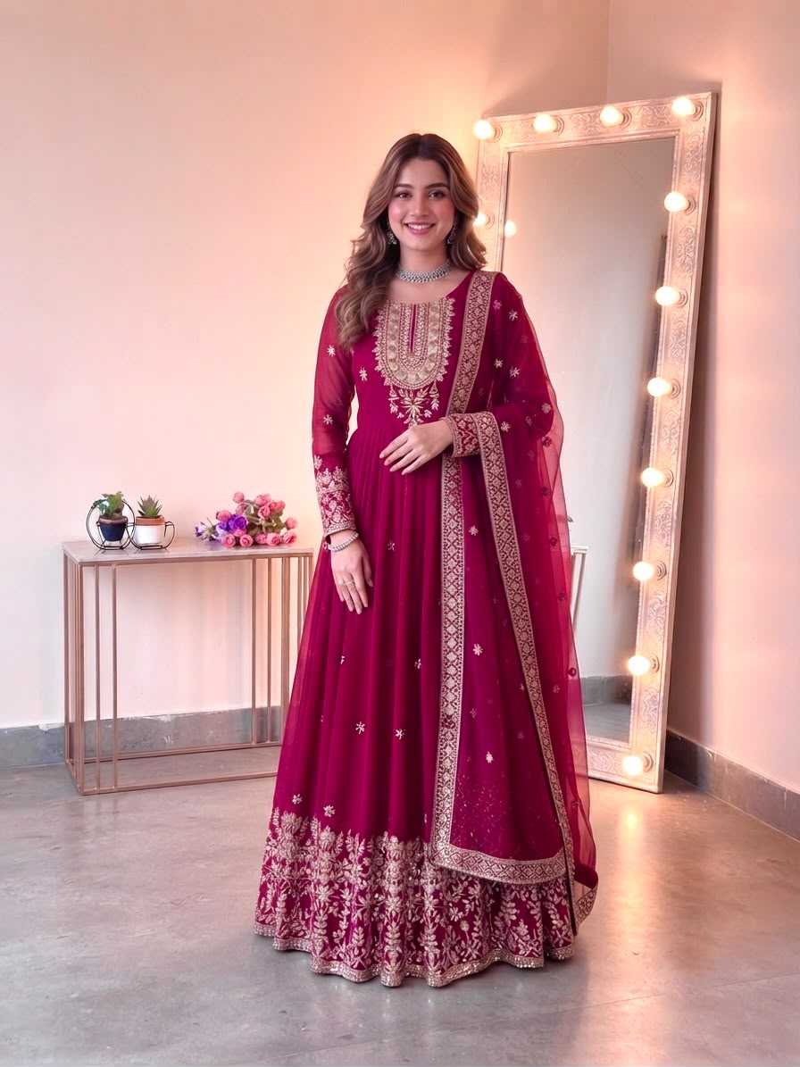 Embroidery Gown