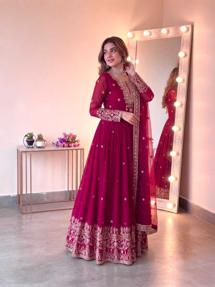 Embroidery Gown