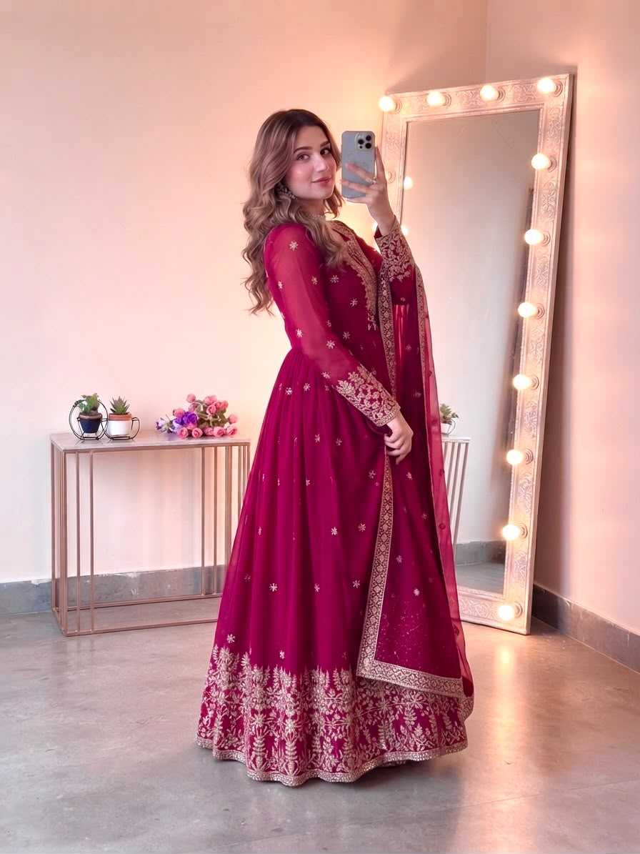 Embroidery Gown