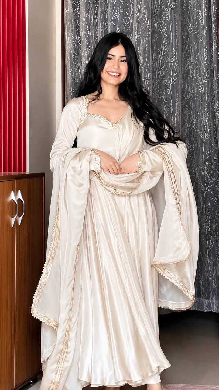 Heavy Silk Embroidery Gown 551