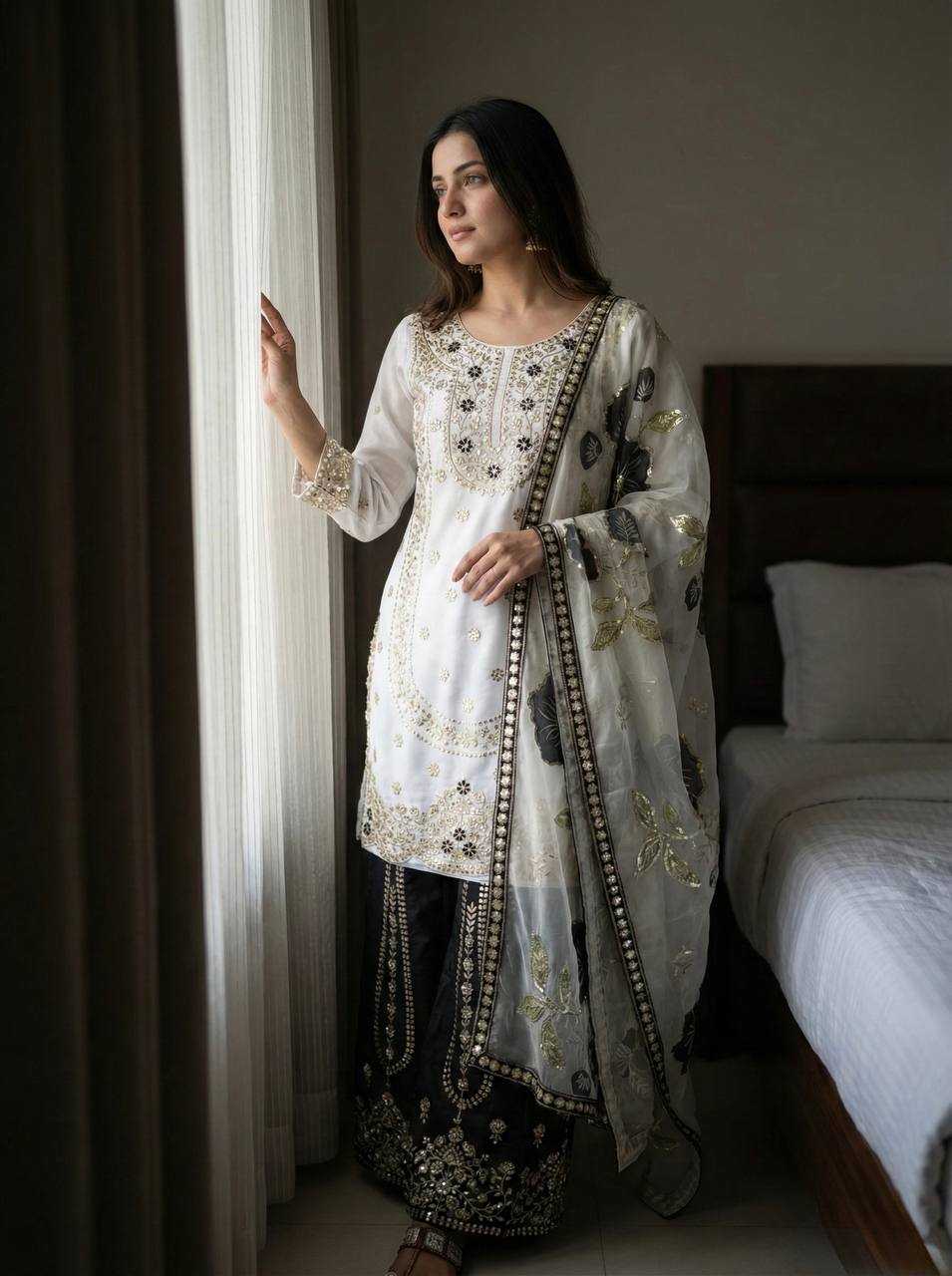 Silk Embroidery Suit