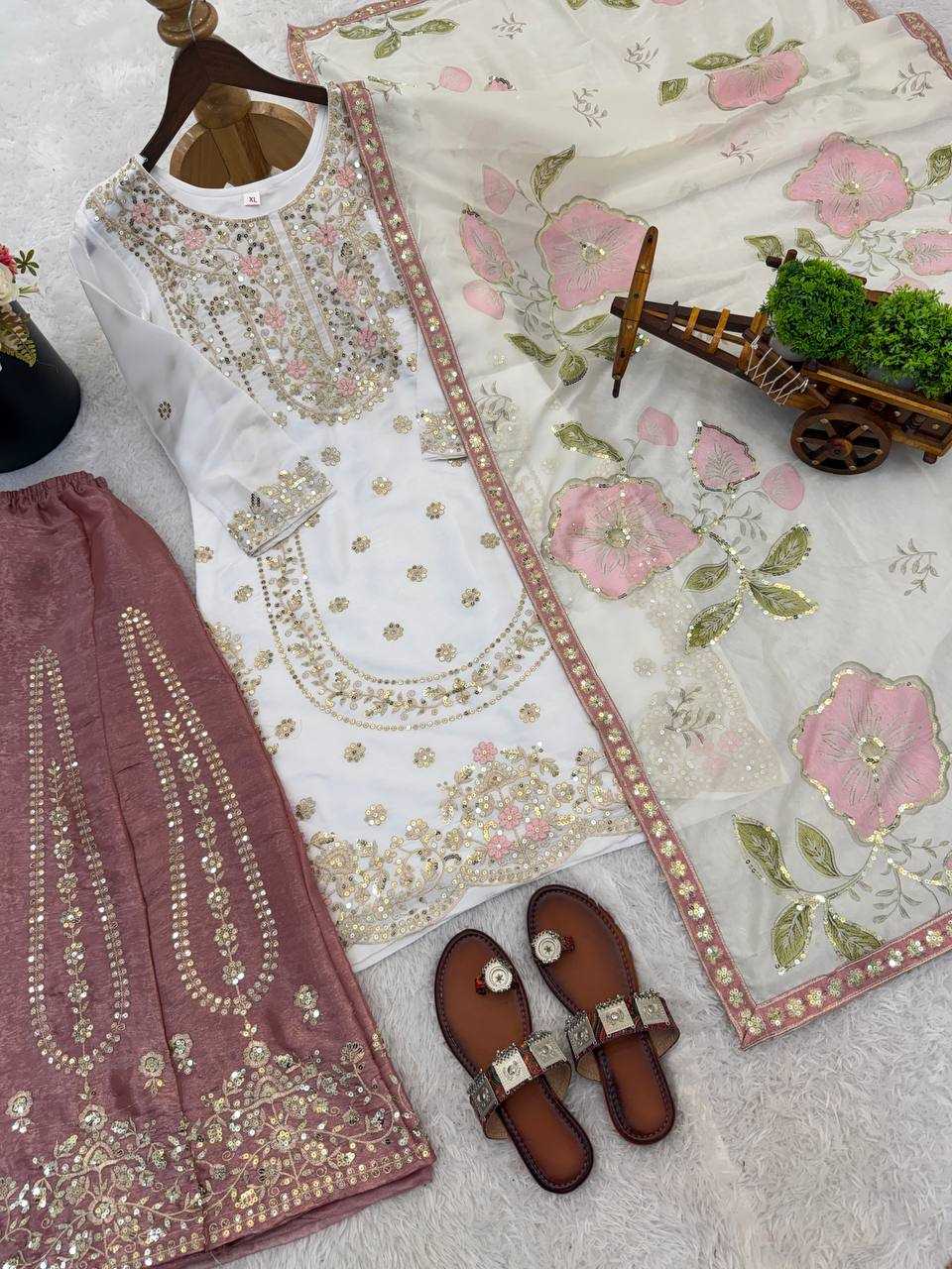 Silk Embroidery Suit