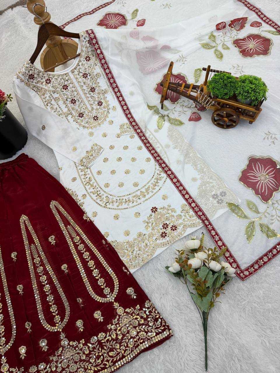 Silk Embroidery Suit