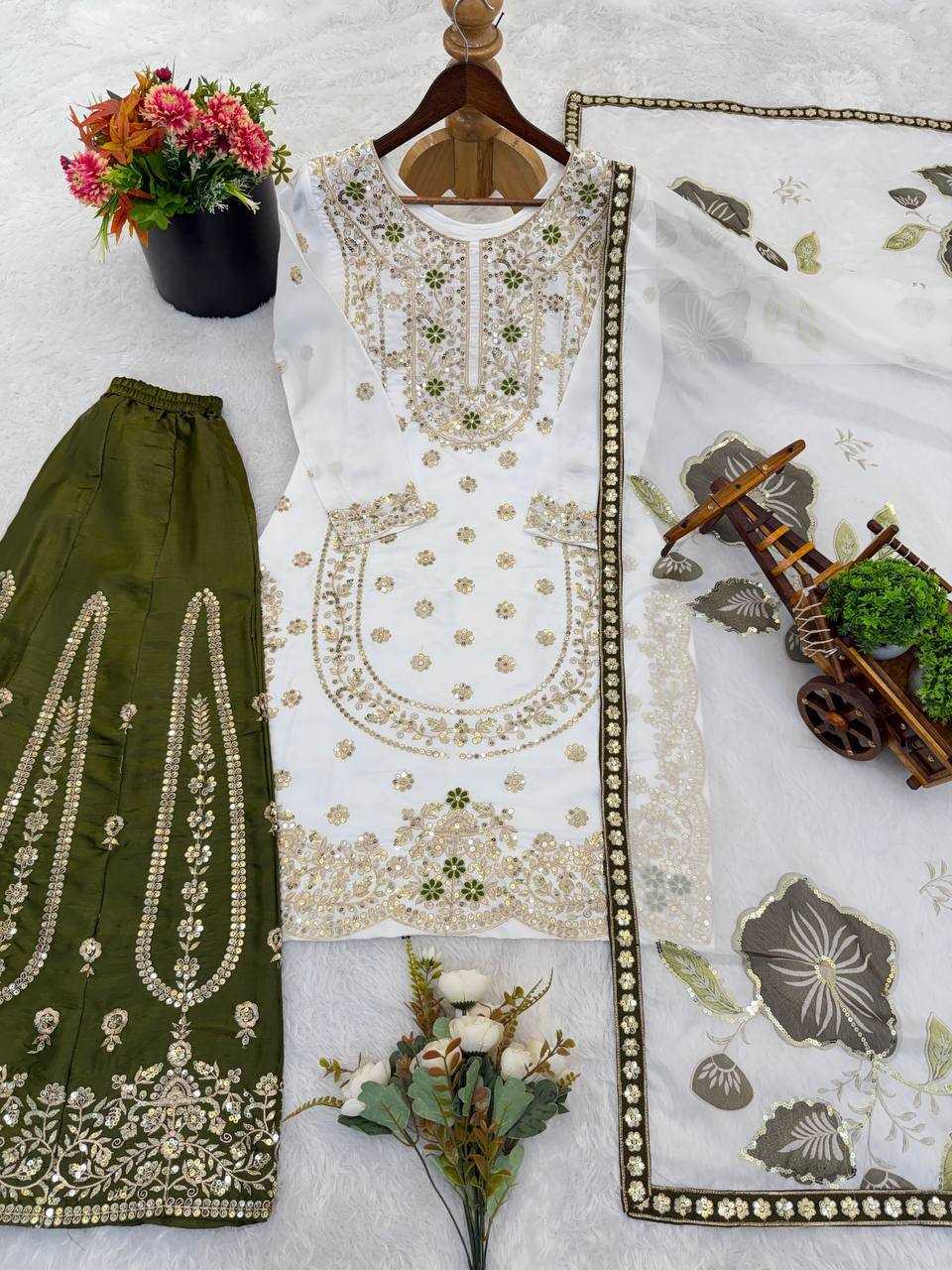 Silk Embroidery Suit