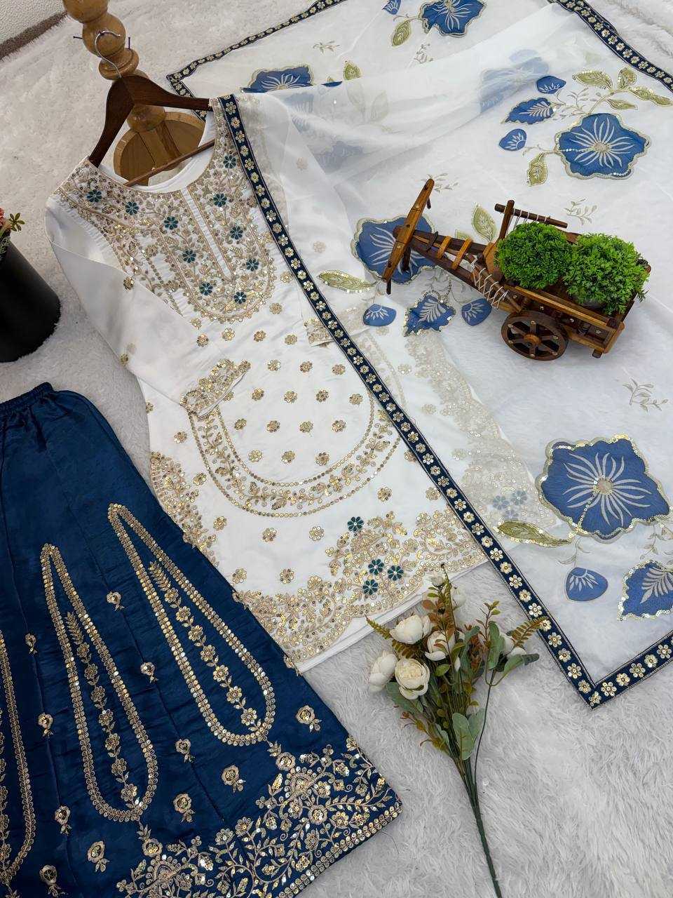 Silk Embroidery Suit