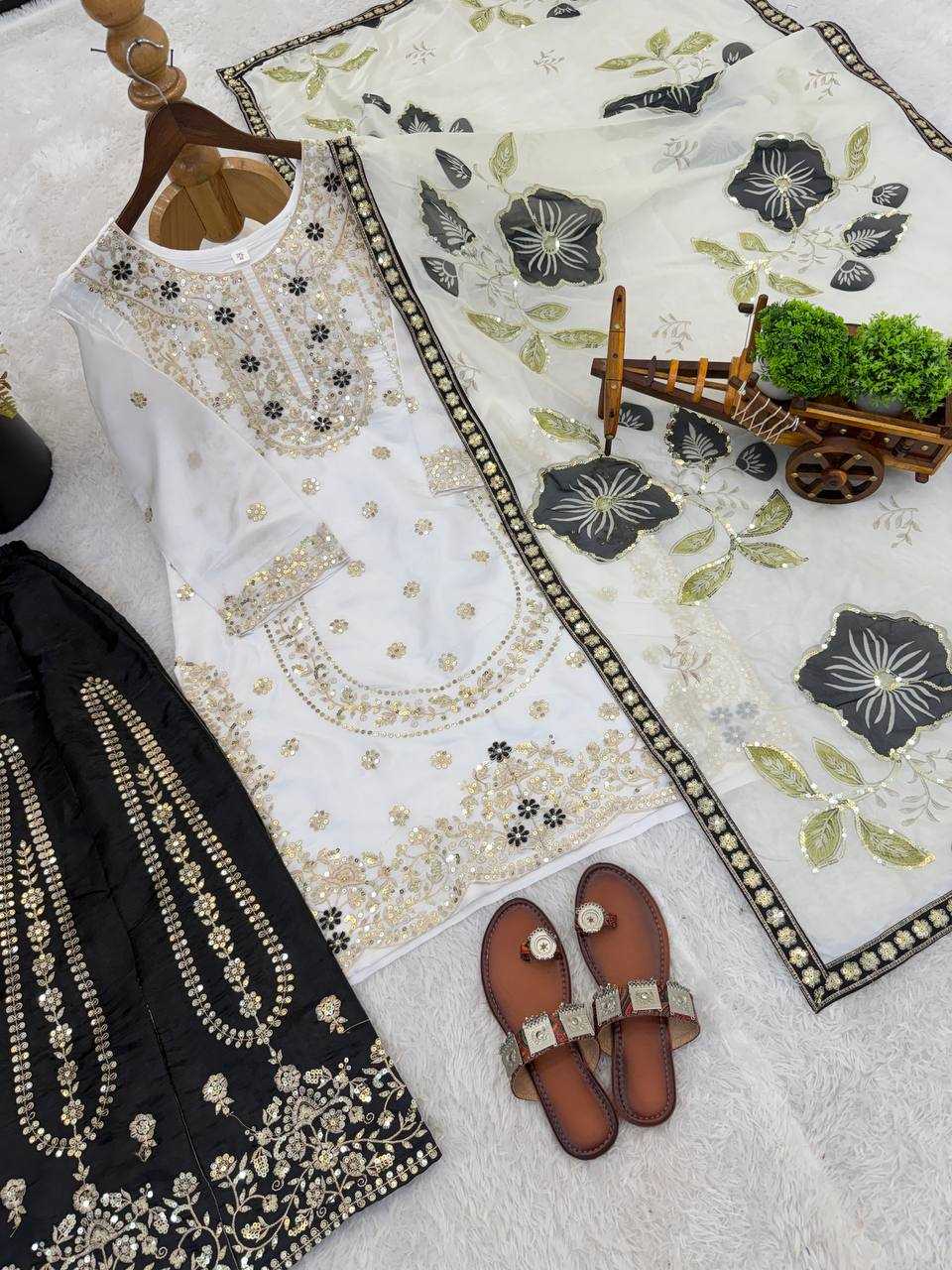 Silk Embroidery Suit
