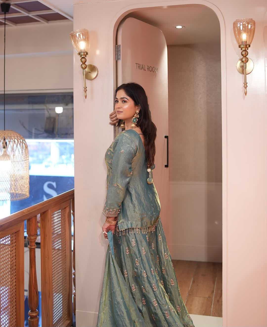 Pure Silk Sharara Salwar Suit 886