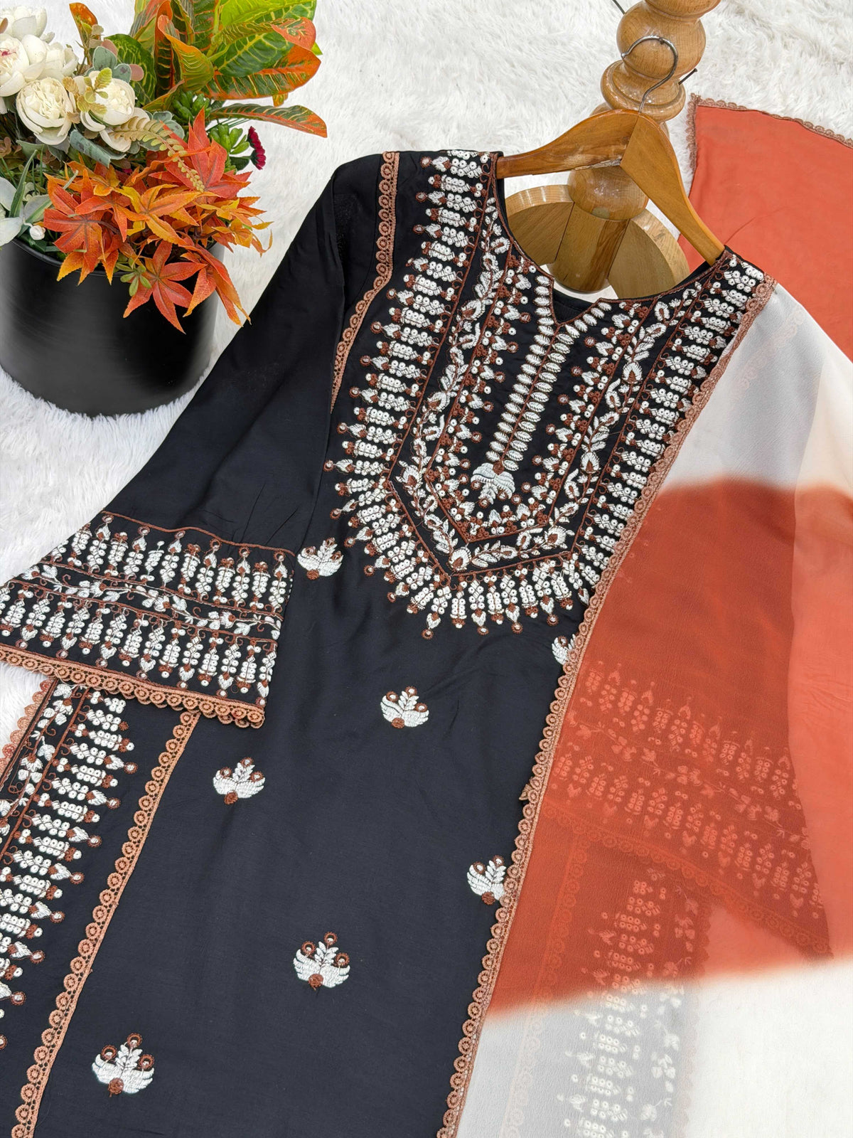 Cotton Embroidery Suit