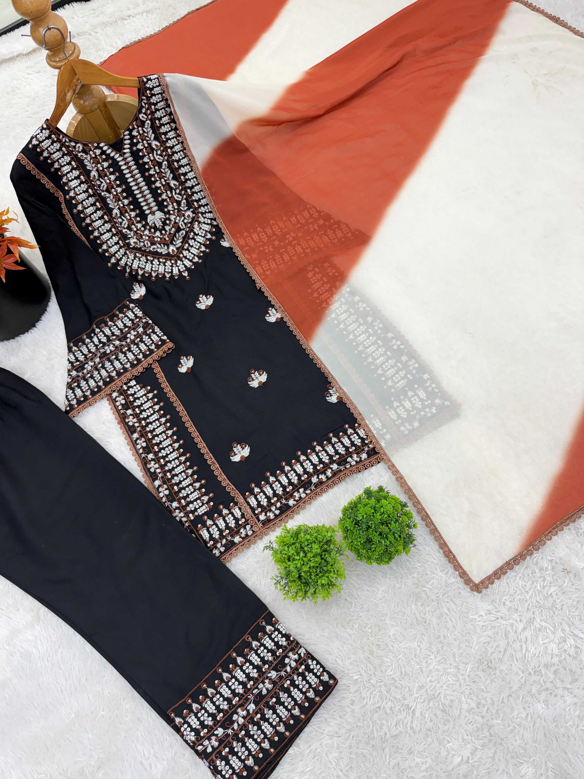 Cotton Embroidery Suit