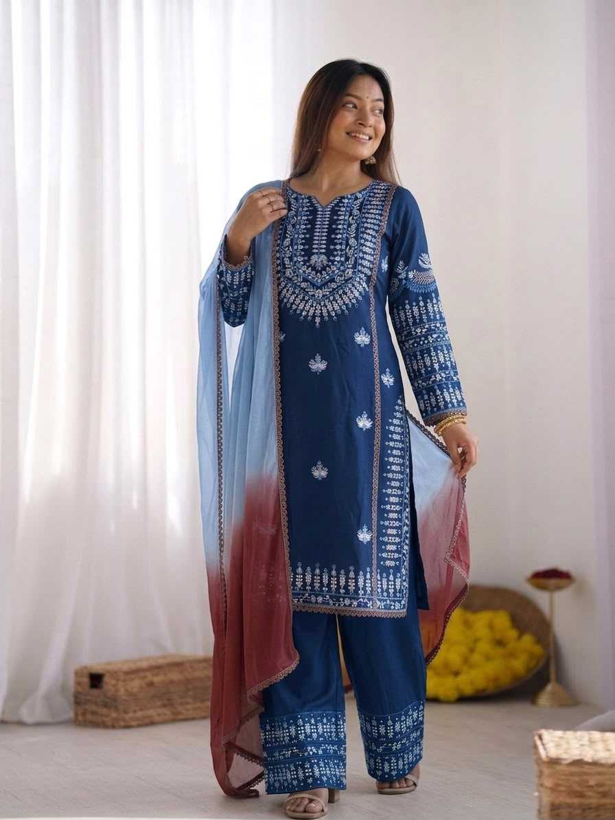 Cotton Embroidery Suit