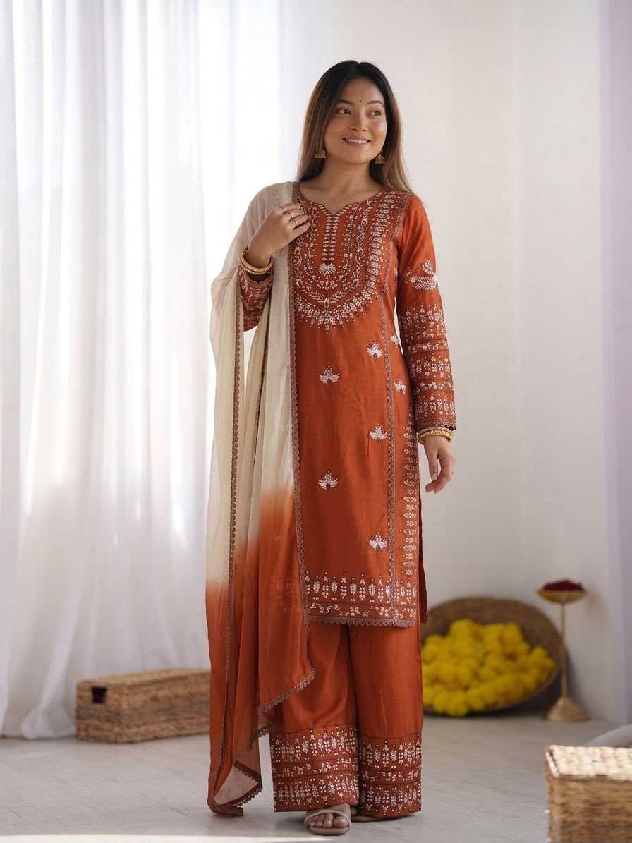 Cotton Embroidery Suit