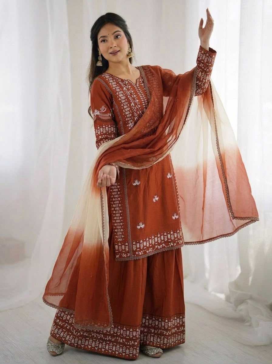 Cotton Embroidery Suit