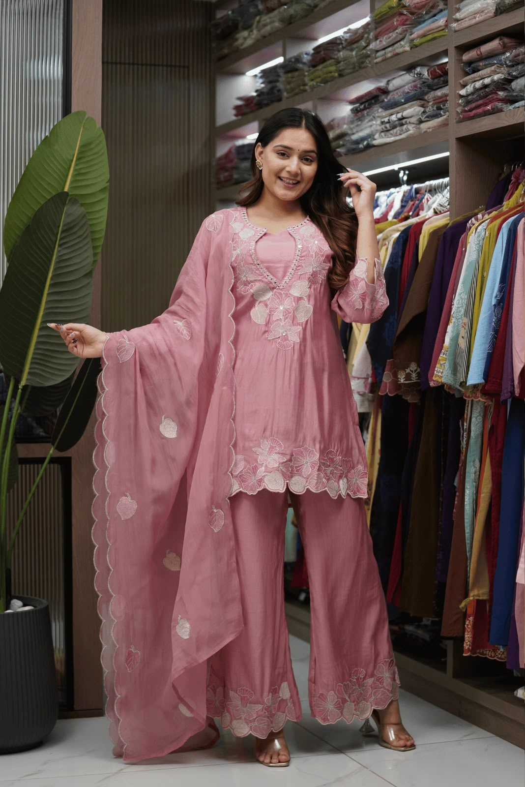 Satin Ladies Suit