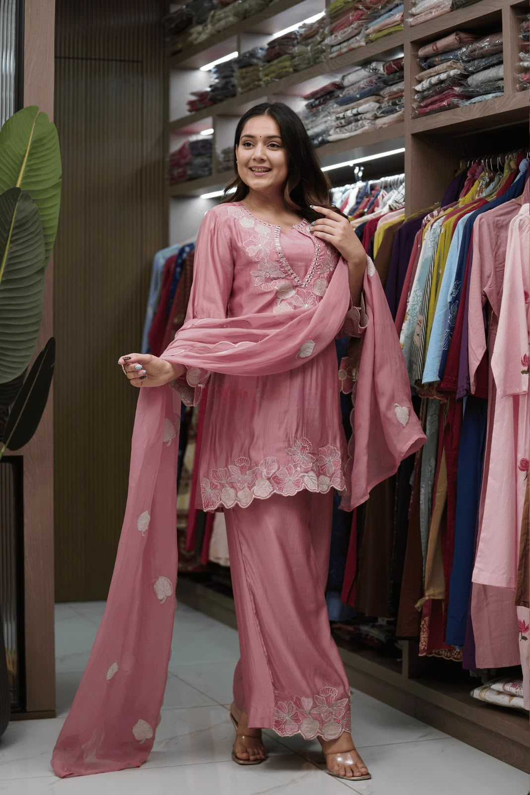 Satin Ladies Suit