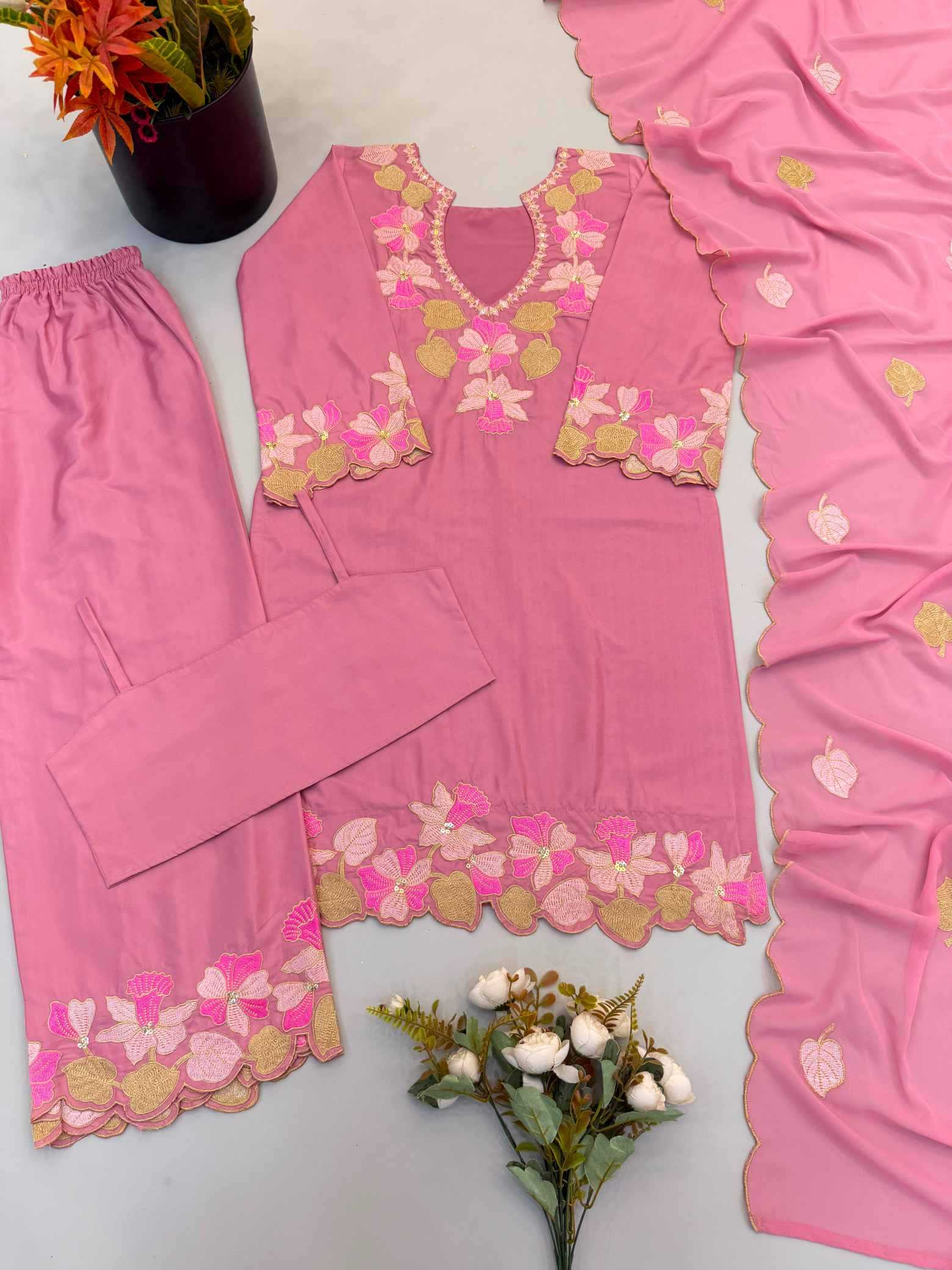 Satin Ladies Suit