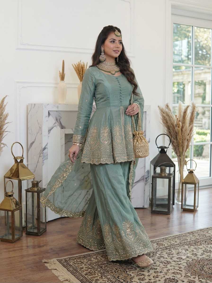 Silk Embroidery Suit