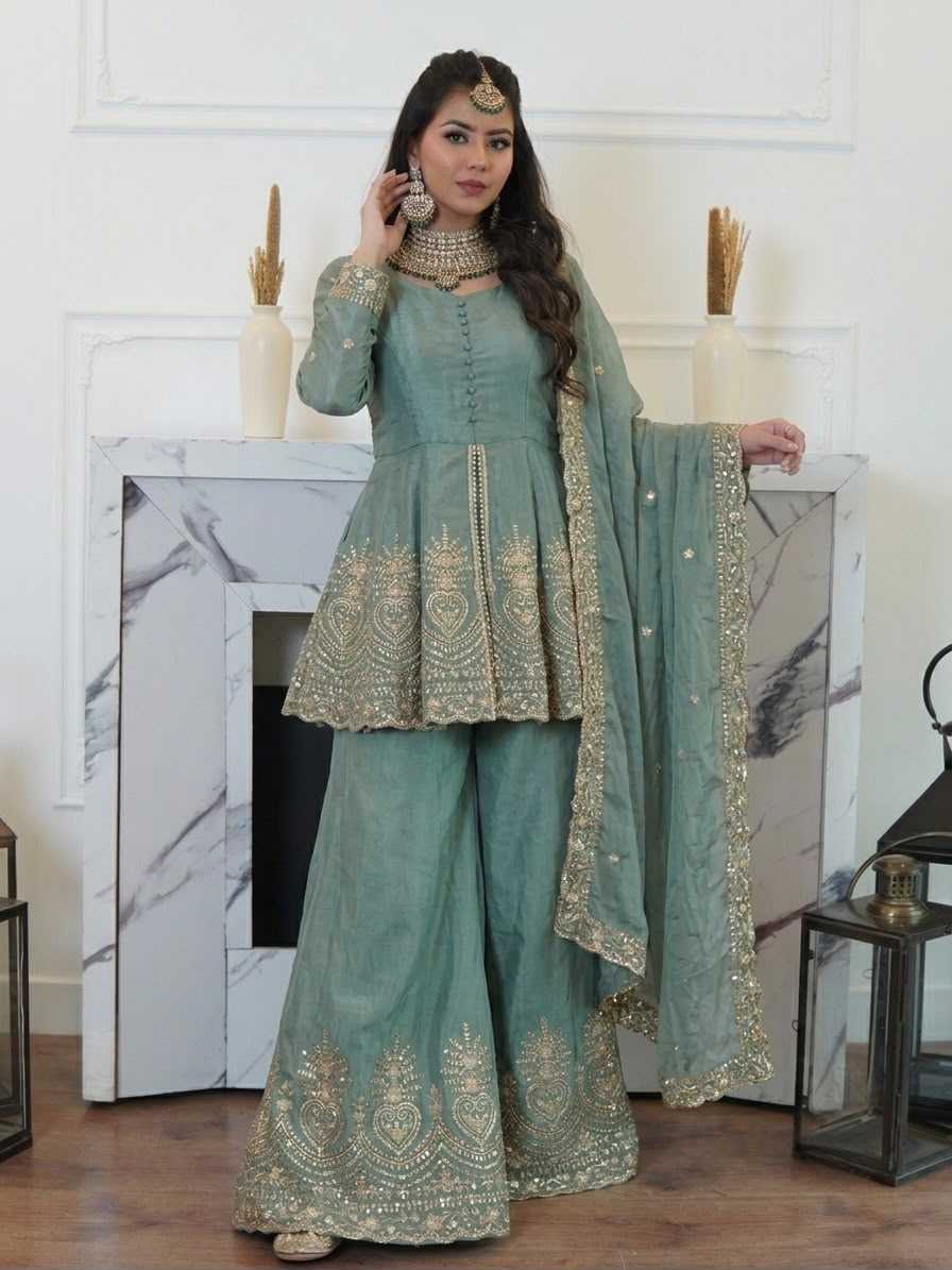 Silk Embroidery Suit