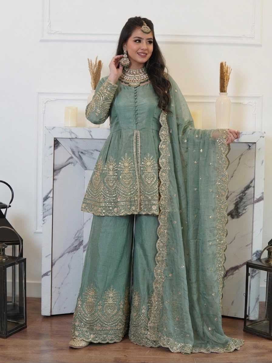 Silk Embroidery Suit