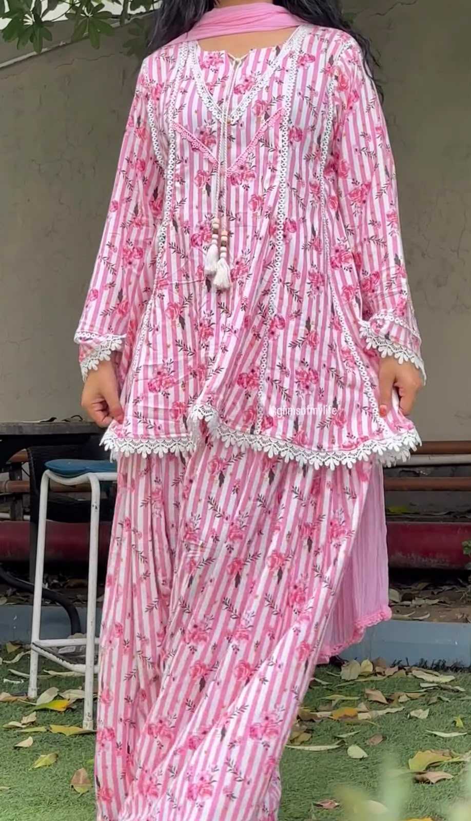 Crepe Cotton Suit