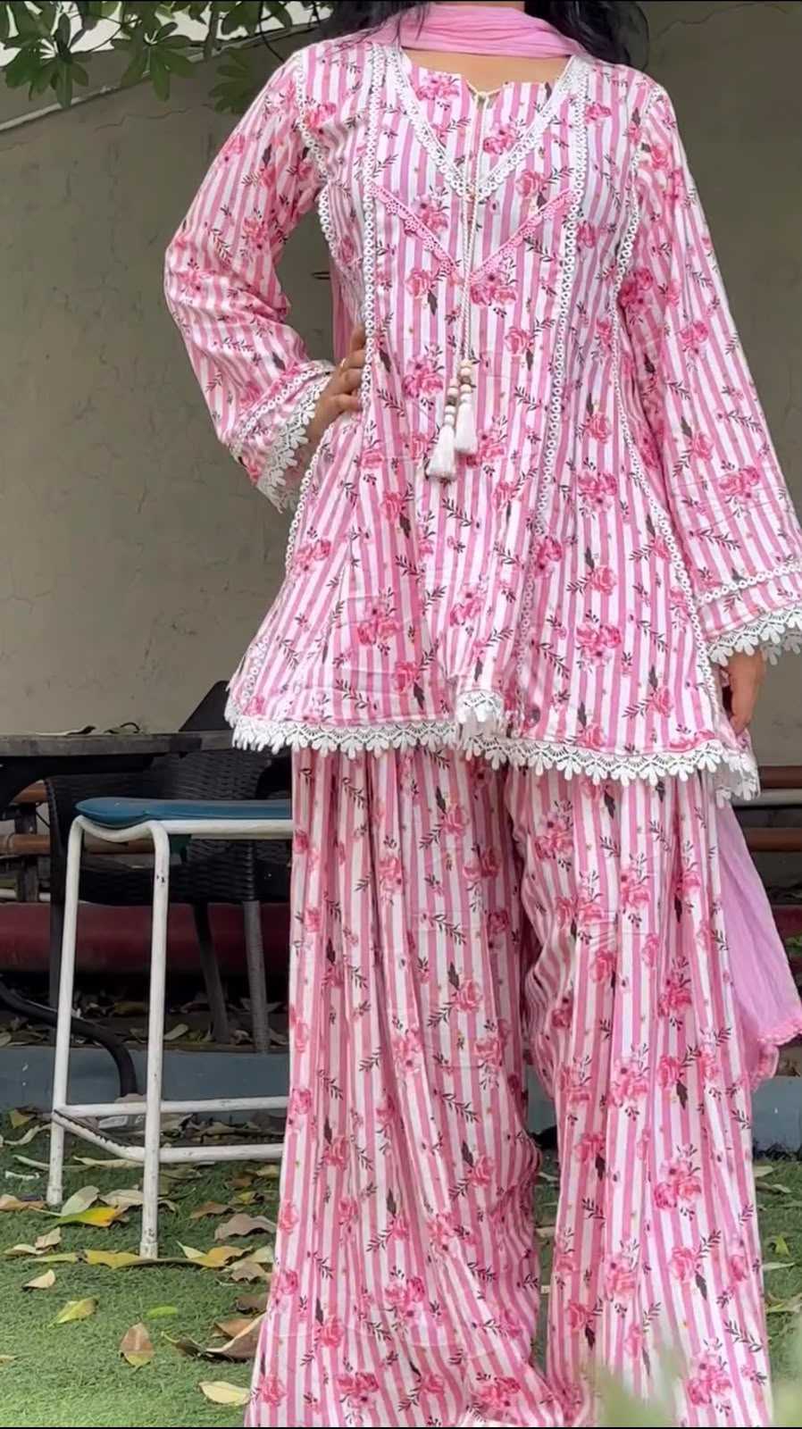 Crepe Cotton Suit
