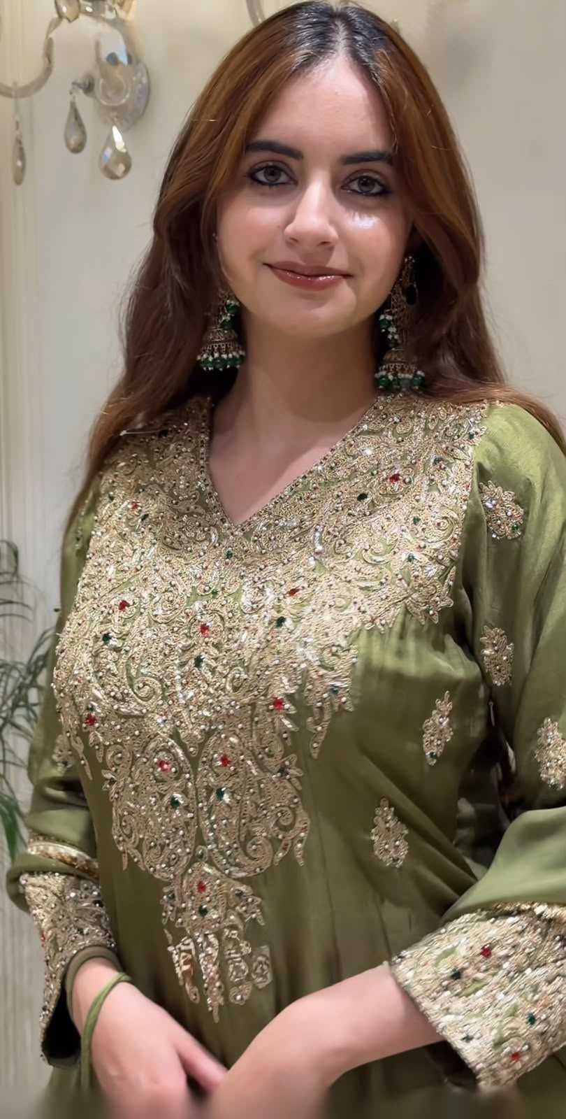 Heavy Roman Silk Embroidery Suit
