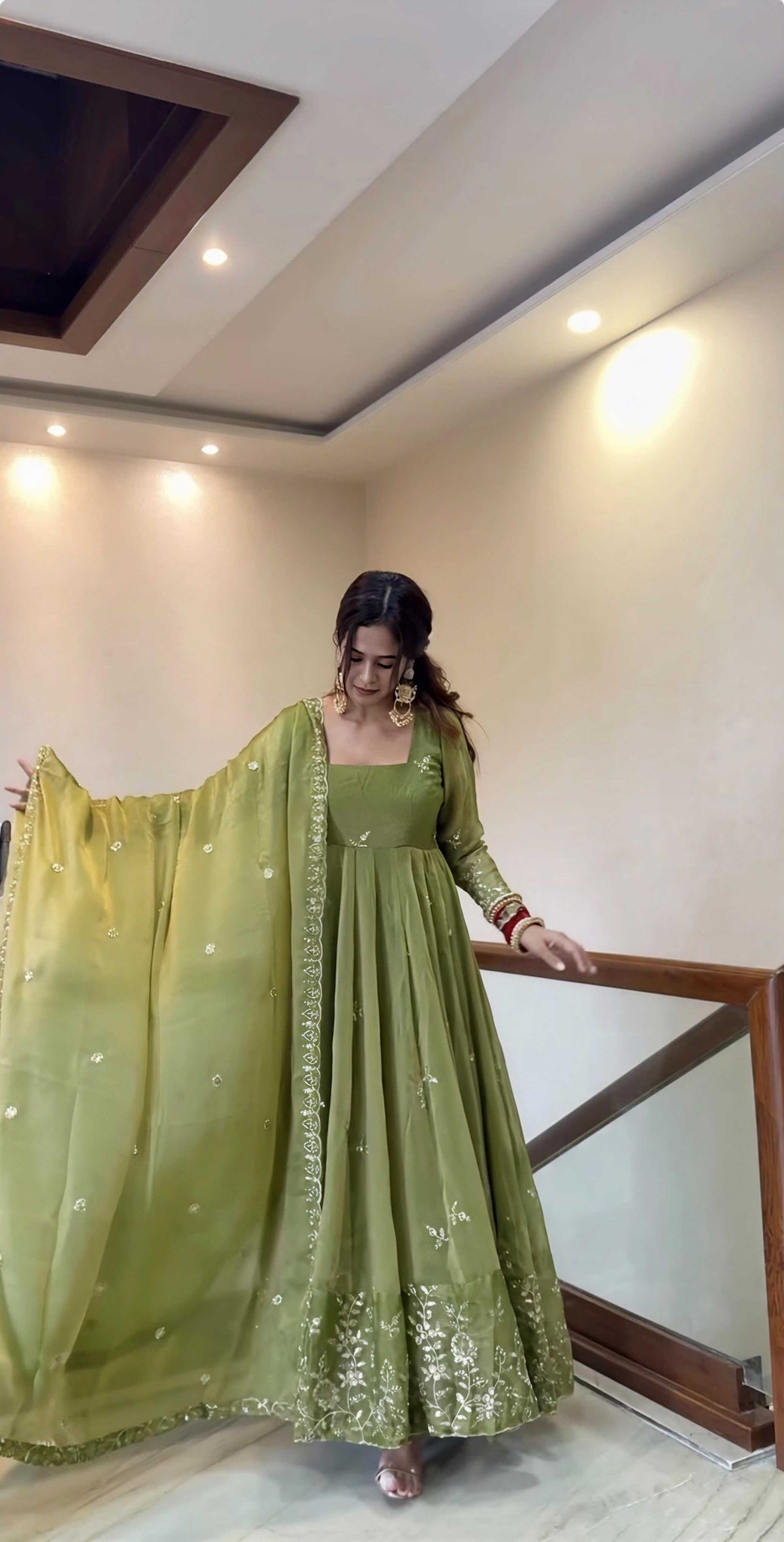 Fendy Embroidery Gown