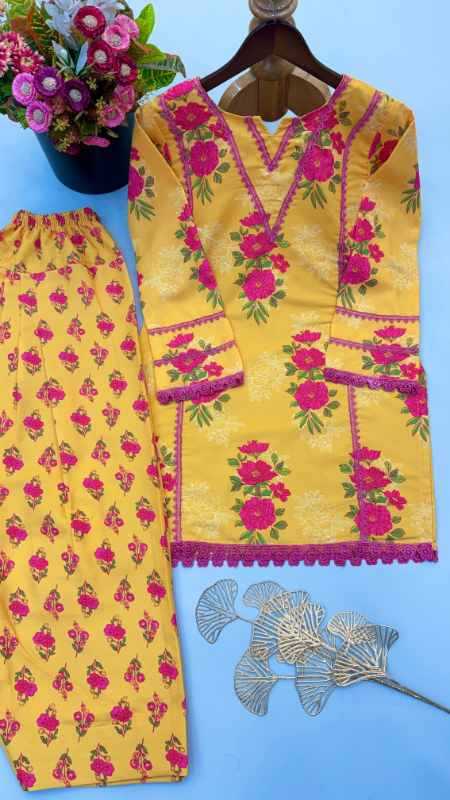 Crepe Cotton Suit
