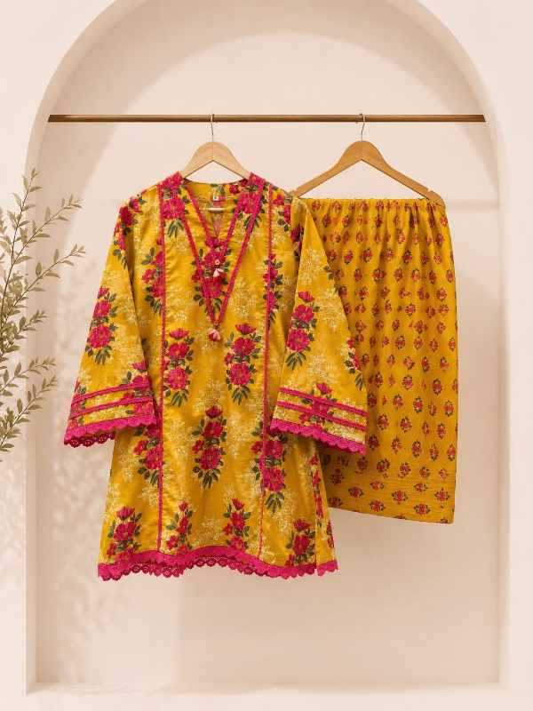 Crepe Cotton Suit
