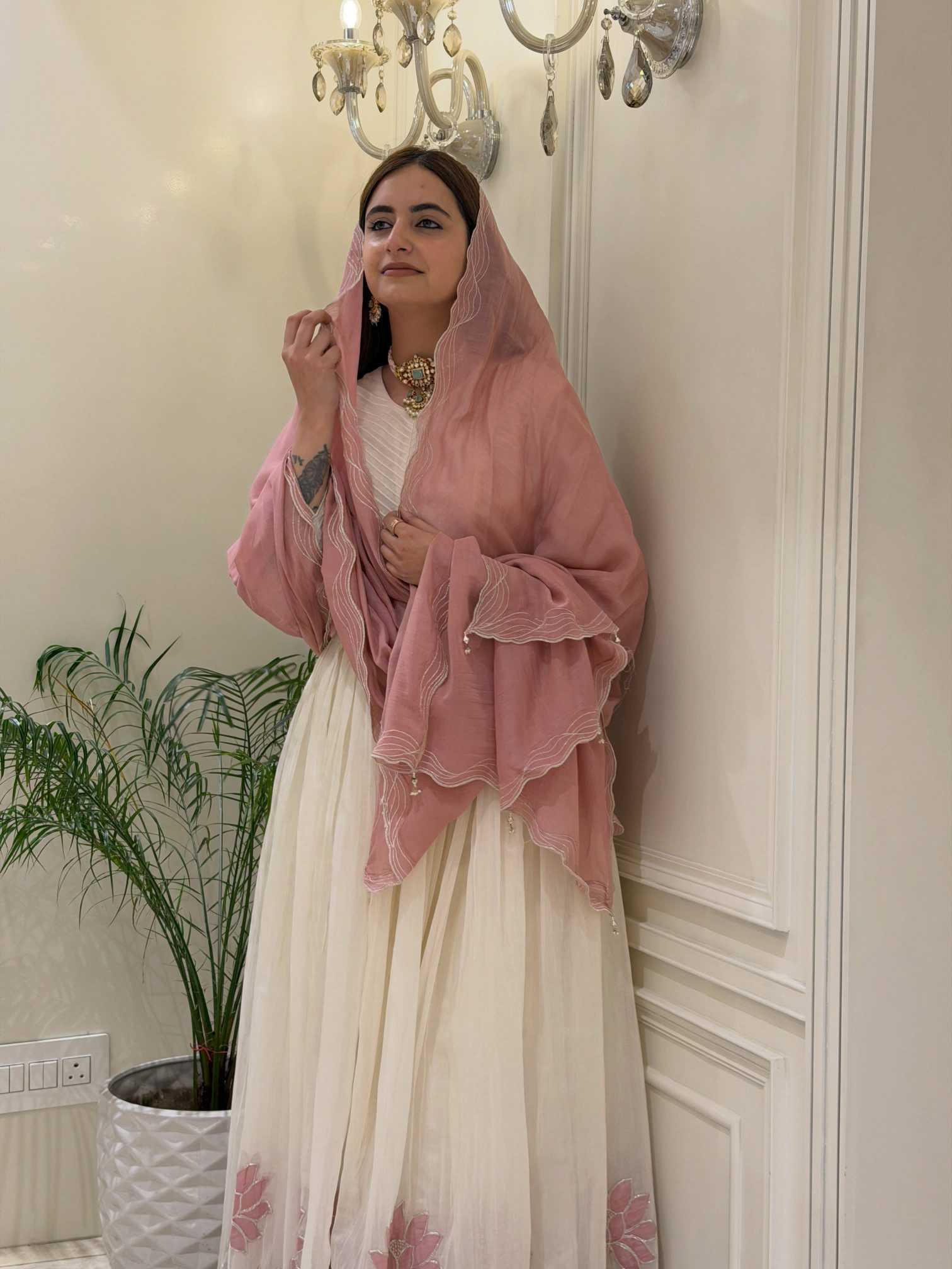 Faux Georgette Embroidery Suit