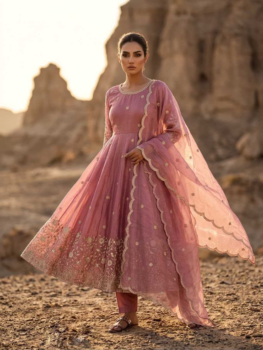 Embroidery Gown