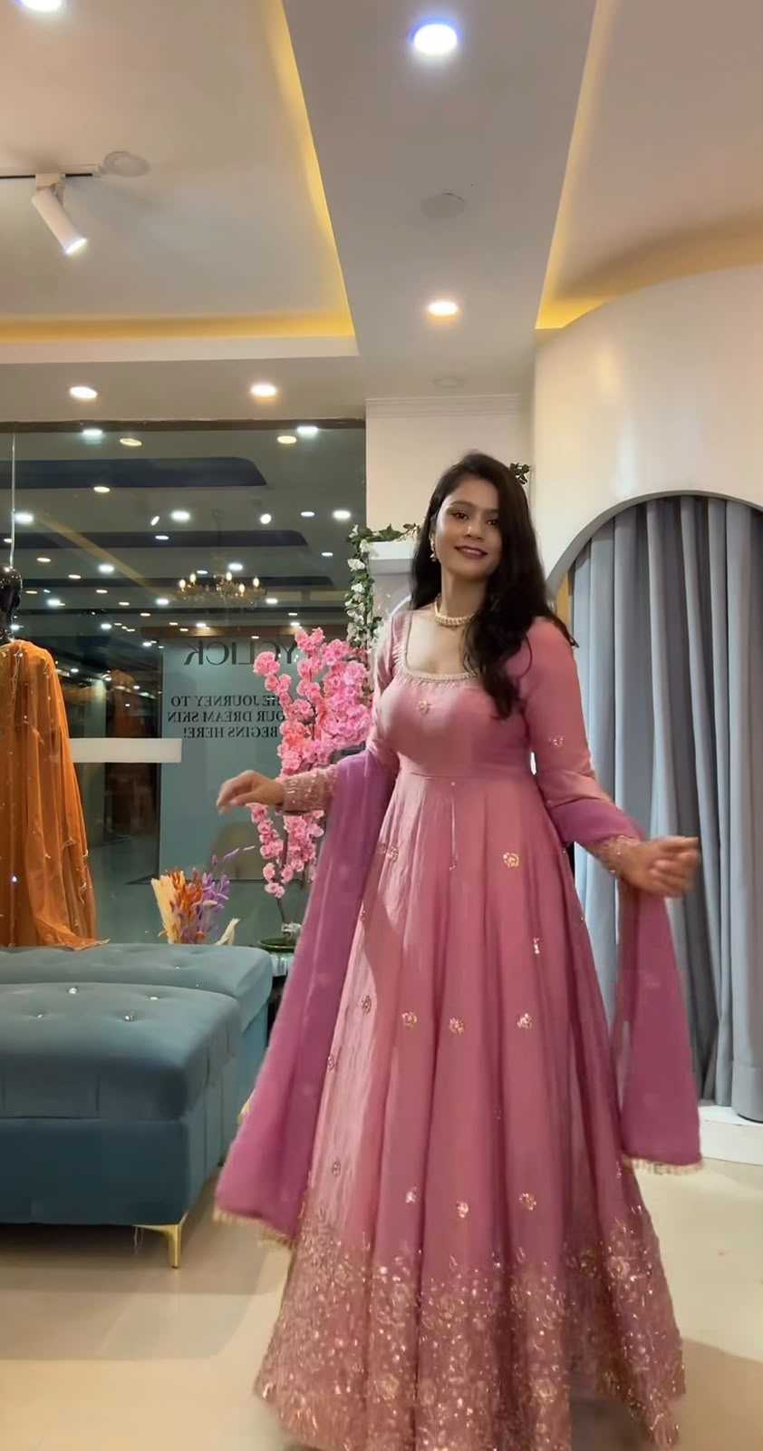 Embroidery Gown