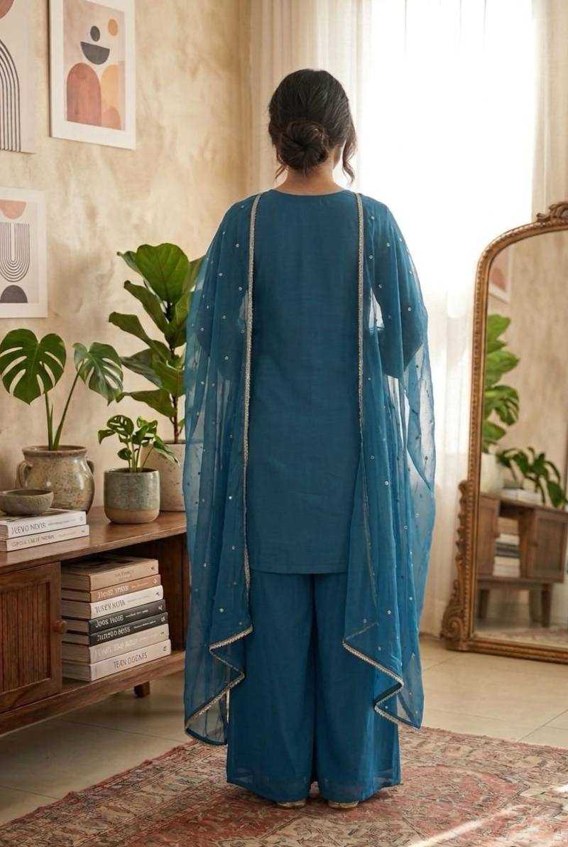 Heavy Roman Silk Embroidery Suit