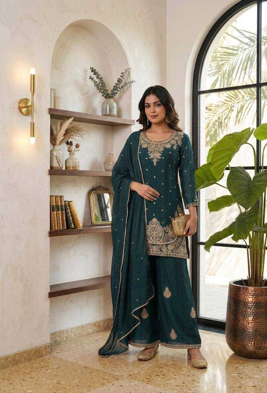Rangoli Silk Embroidery Suit