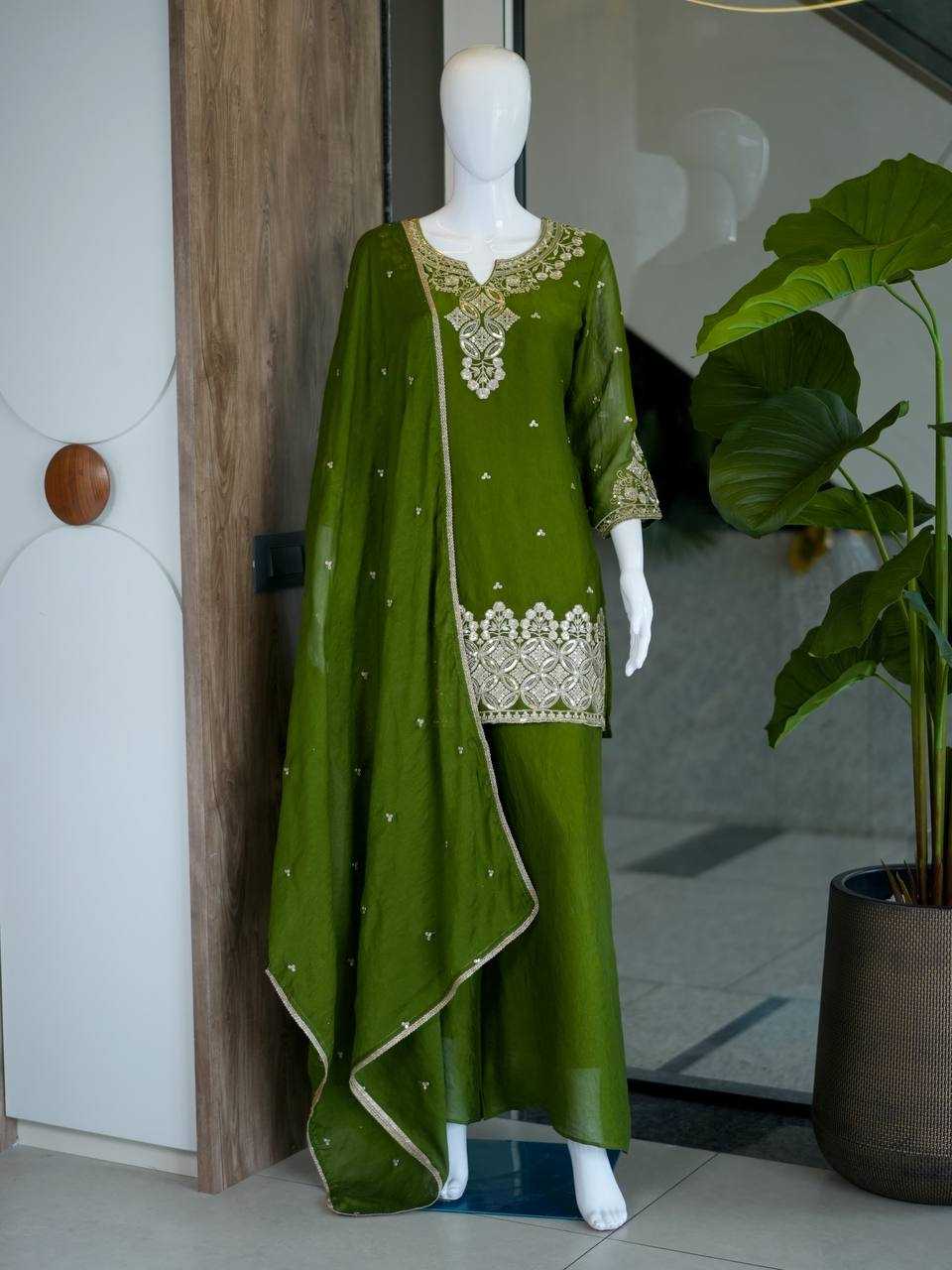 Rangoli Silk Palazzo Suit