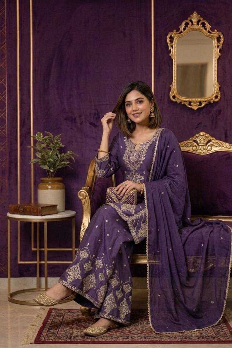 Rangoli Silk Embroidery Suit
