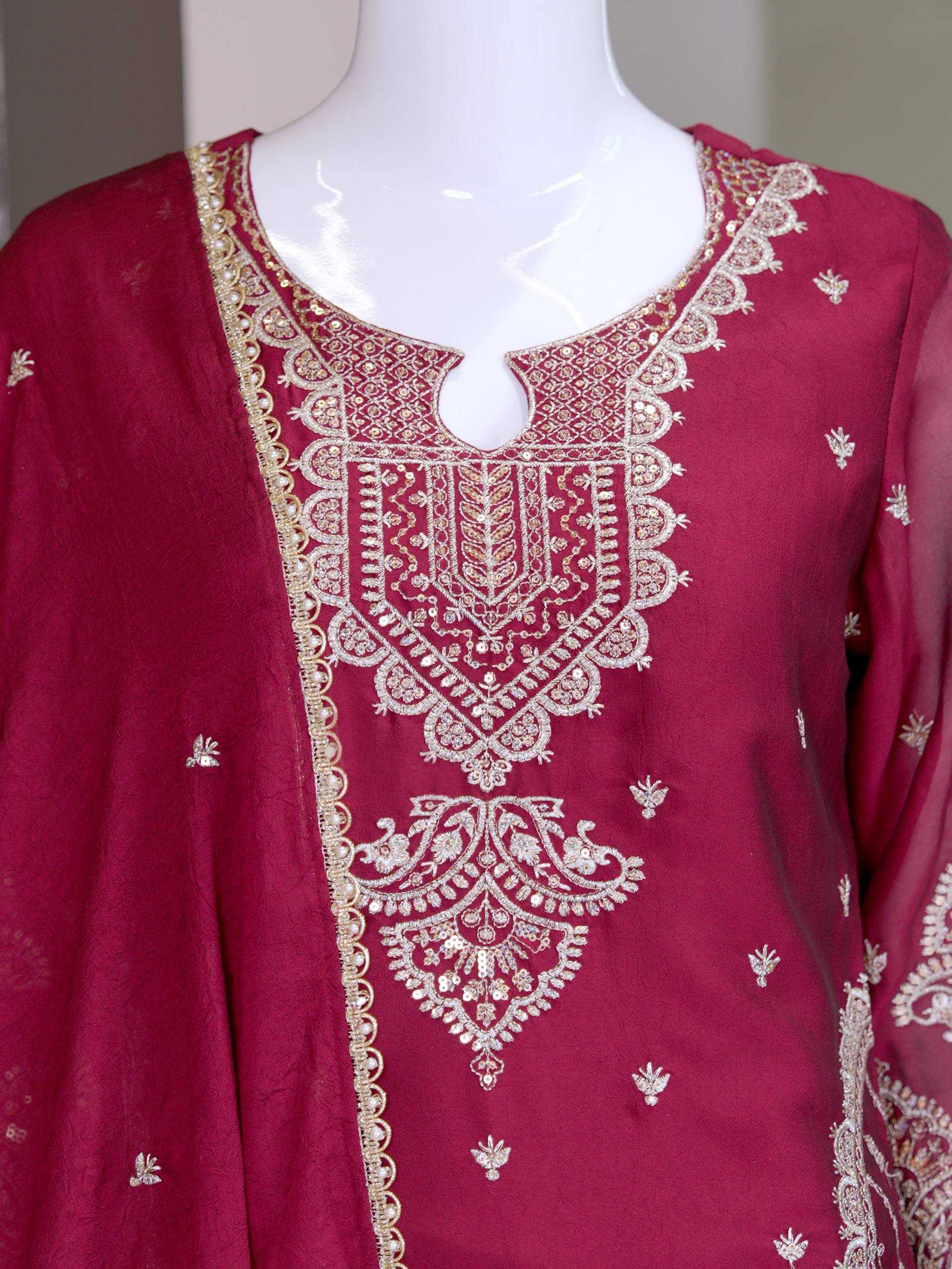 Rangoli Silk Embroidery Suit